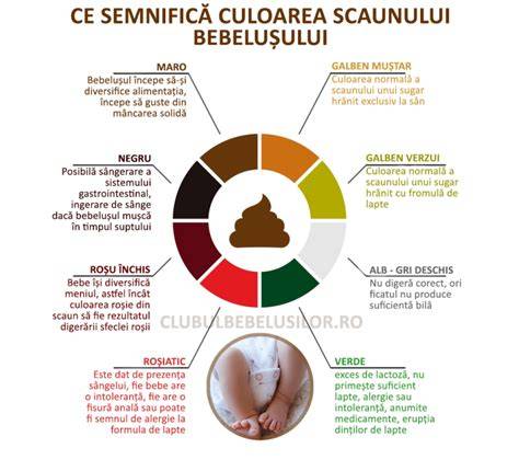 Infografic: Meniu pentru determinarea cauzelor scaunului verde la bebeluși