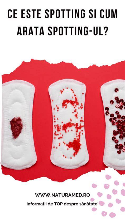 Diagrame care arata diferentele dintre spotting, sangerare menstruala si sangerare patologica