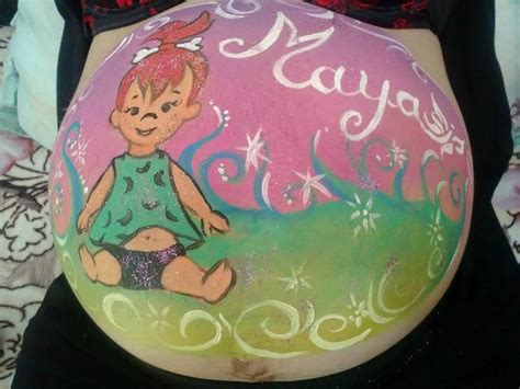 Exemple de picturi pe burtici de gravide