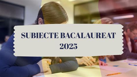 Pagina cu subiecte bacalaureat