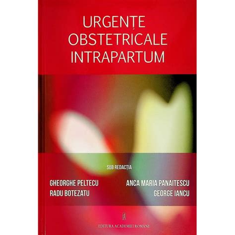 Copertă carte Urgențe obstetricale intrapartum