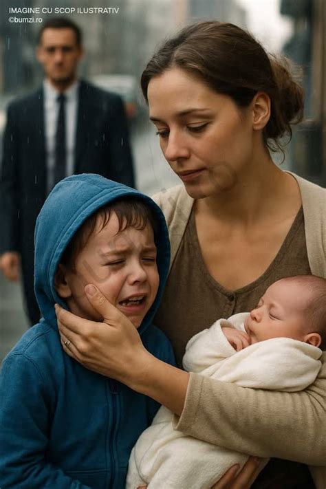 O mamă care își ține copilul în brațe