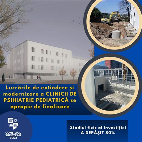 Hartă a României cu localizarea Spitalului Clinic de Psihiatrie Pediatrică Cluj