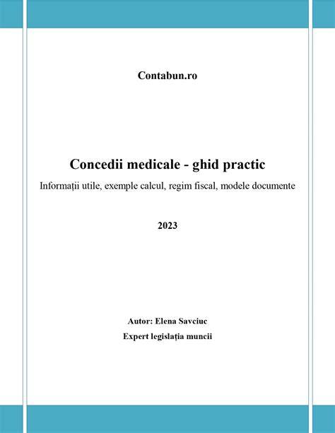 Ghid practic concedii - copertă