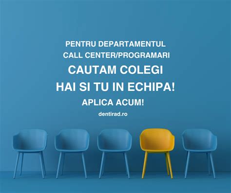 Card de contact foto pentru departamentul de programari