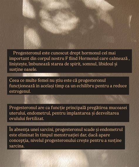 Diagrame de timp pentru cresterea progesteronului in sarcina