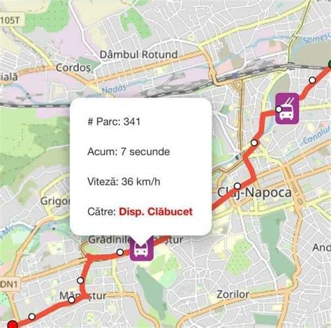 Hartă a Bucureștiului cu punctele de interes și rutele de transport public