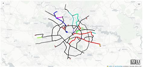 Hartă interactivă a transportului public din București