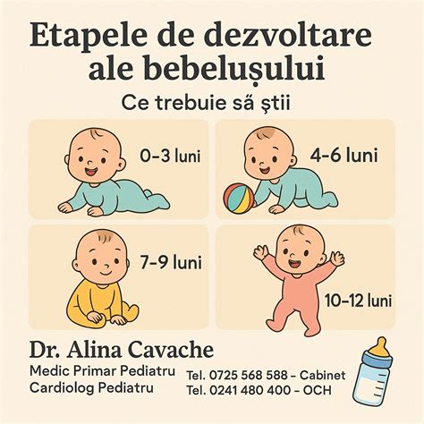 etaple de dezvoltare ale bebelușului