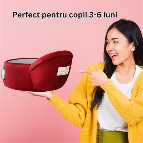Pozitie corecta bebelus in marsupiu - litera M