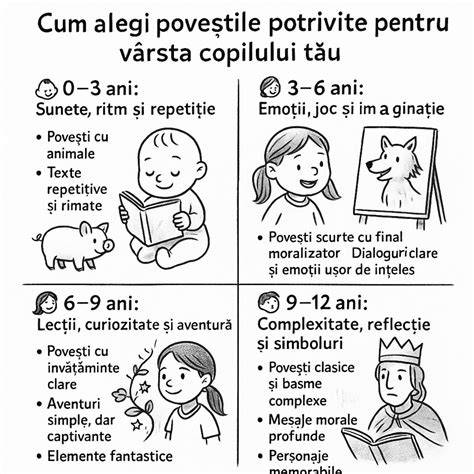 Infografic: cum alegem poezii potrivite pentru vârsta copilului