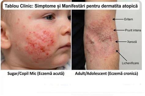 Infografie: Caiet rezumat despre dermatita atopică la bebeluși: semne, cauze, tratament