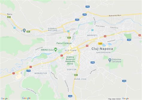 Harta Cluj-Napoca cu locații medicale