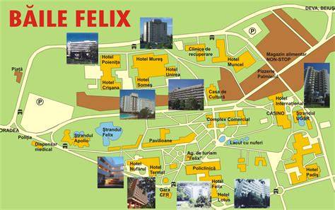 Infografic cu harta baile Felix si proximitati