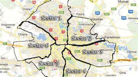 Grafic cu distribuția cererilor pe sectoare din București