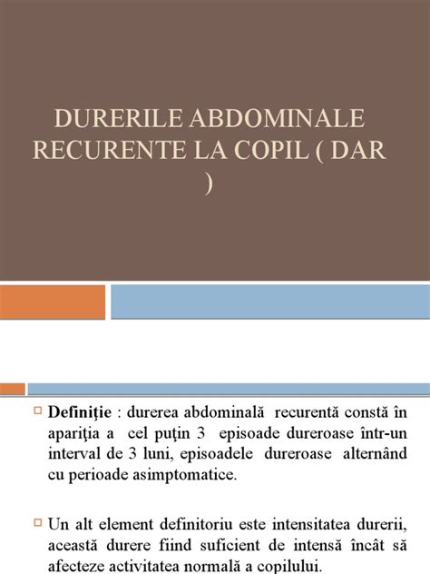Infografic: Clasificare și principale cauze ale durerii abdominale la copil