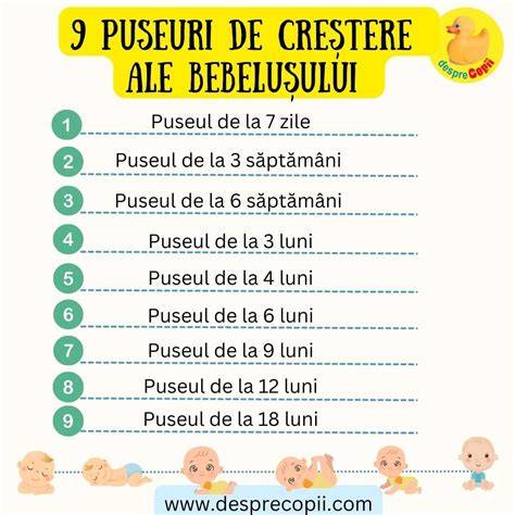 Infografic: Etapele diversificării de la 6 la 8 luni, cu exemple de texturi și ingrediente