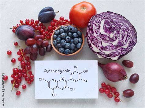 Infografic despre compusii principali ai coacazelor negre: vitamina C, antocianine, GLA, potasiu
