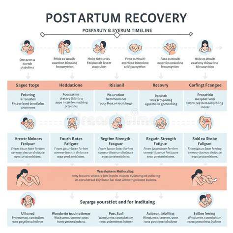 infographic: post-cesarean recovery timeline