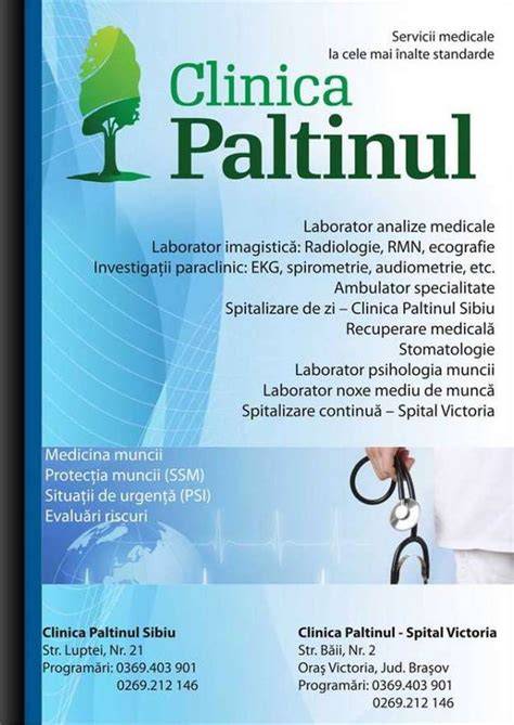 Infografic: fluxul serviciilor ginecologice la clinica Paltinul Sibiu