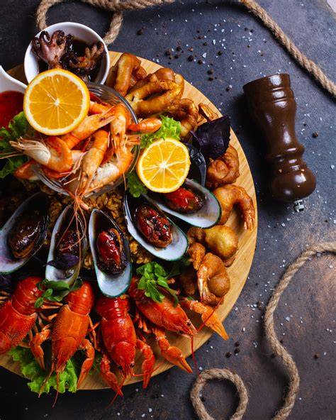 Diagrama: distributia Omega-3 in diferite tipuri de peste si fructe de mare