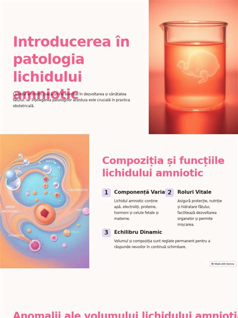 Infografic: roluri si dinamici ale lichidului amniotic