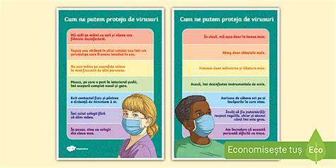 Infografic: Pașii protecției în școală (distanțare, mască, igienă)