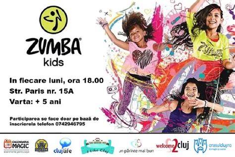 Infografic: Zumba pentru copii și beneficii ale exercițiilor într-un club pentru copii