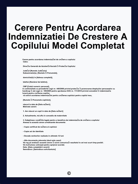 Grafic: Procesul de obtinere a indemnizatiei pentru cresterea copilului si etapele depunerii dosarului