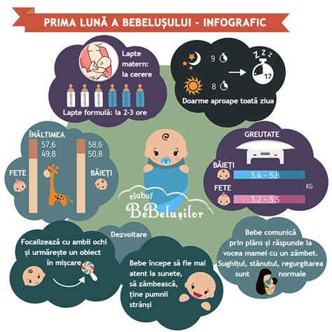 Infografic: Lista esentiale pentru prima luna a bebelusului