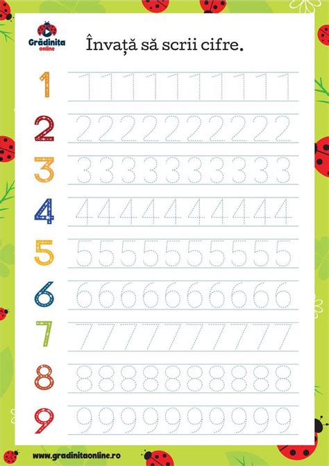 Copil învățând litere și cifre