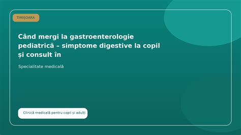 Infografic: oferte și pași într-o consultație gastroenterologie pediatrică