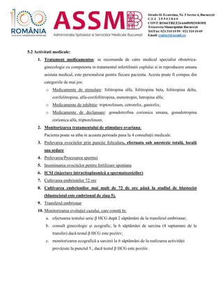Infografic flux FIV: consult - diagnostic - stimulare - recoltare - fertilizare - transfer