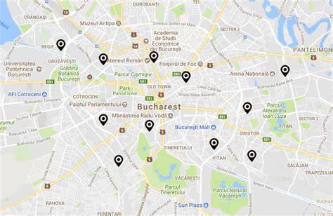 Harta liniilor de contact pentru pediatri din Bucuresti