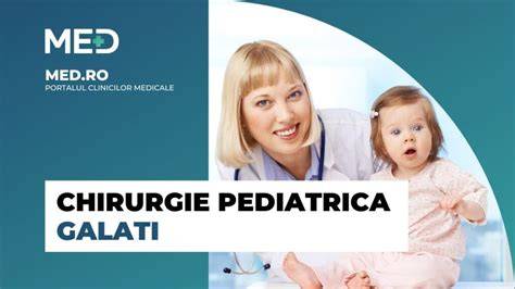 Infografic: Rețea clinici chirurgie pediatrica Galati