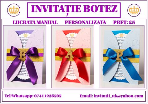 Infografic cu structura invitatiei de botez: respectarea ordinii ceremonie - masa - confirmare