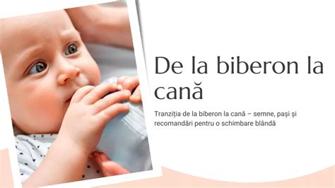 Diagramă: etapele tranziției de la biberon la cană cu cioc