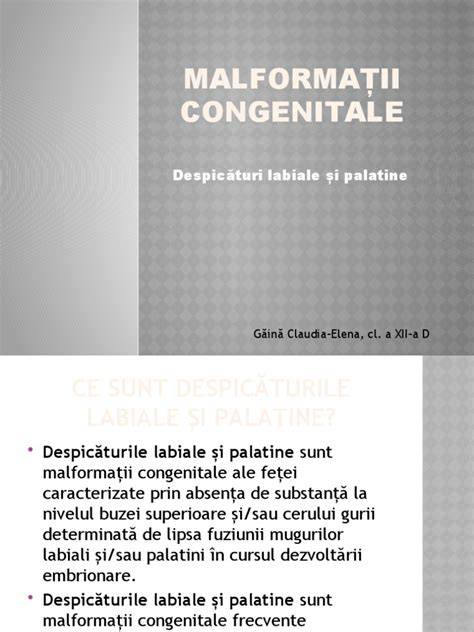 Diagrame: flux de diagnostic pentru malformații congenitale