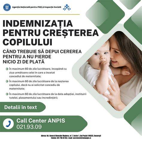 Infografic: fluxul cererii indemnizației pentru creșterea copilului