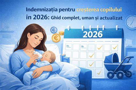 Diagramă: etapele indemnizației de creștere a copilului și stimulente