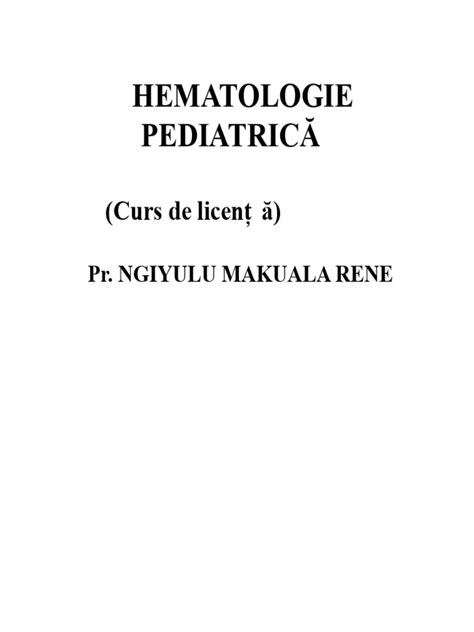 Grafice despre structurarea consultatiei hematologie pediatrică