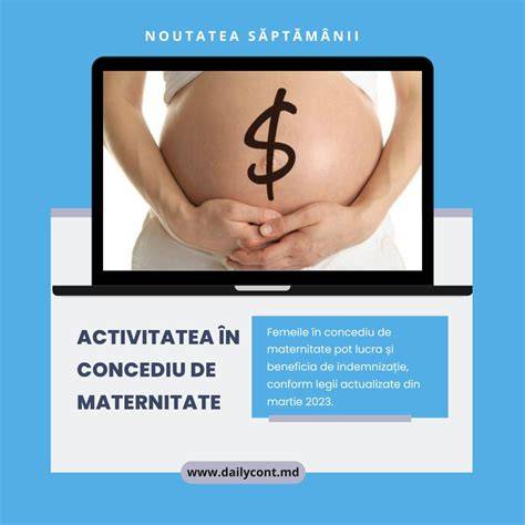 Infografic: distribuția concediului de maternitate 63+63 zile