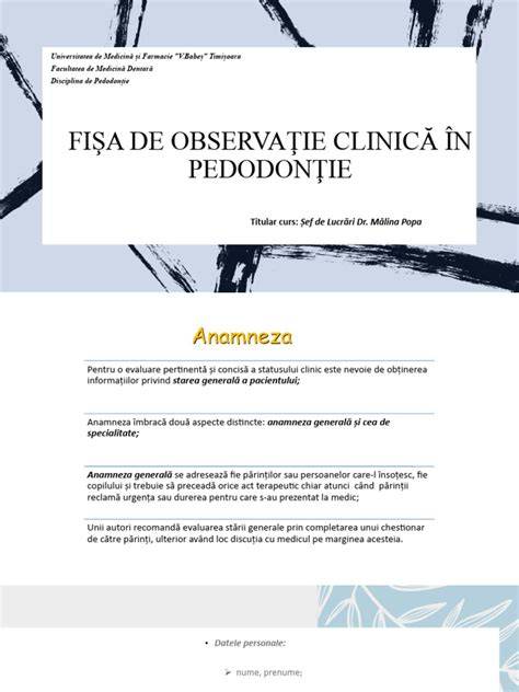 Infografic: Fluxul de completare a foii de observaţie clinică generală în obstetrică-ginecologie