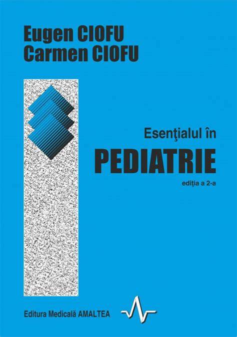Infografic: Structura libro-educativă a Esențialul în Pediatrie ediția a II-a, cu capitole principale și capitolul nou despre genetică medicală