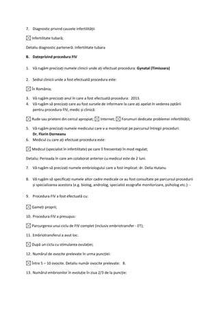 Diagrama procesului ETAPEI FIV cu secțiuni de monitorizare, puncție, culture și transfer