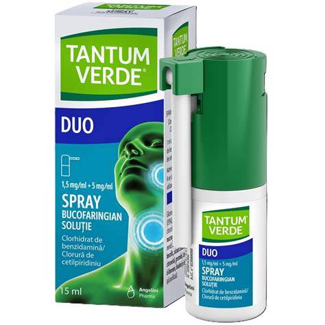 Diagrama utilizării corecte a spray-ului Tantum Verde