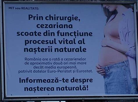 Infografic: Procesul nașterii naturale vs cezariană