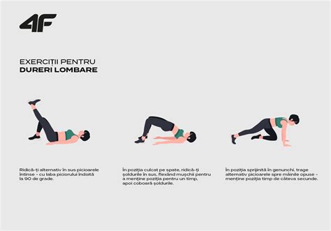 Infografic: exerciții pentru stabilizarea coloanei în sarcină