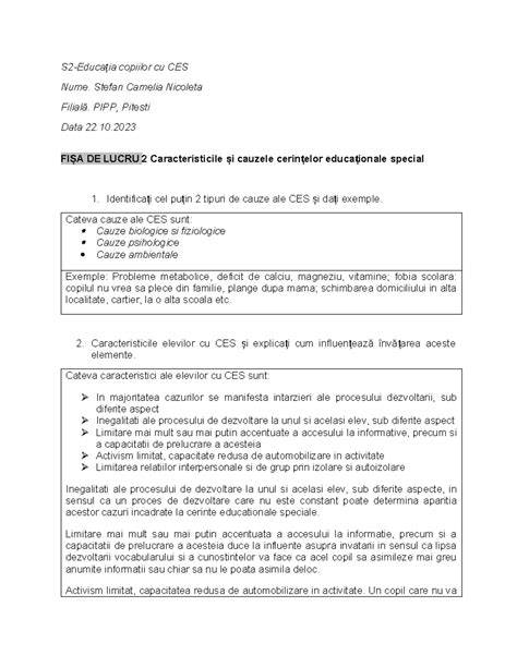 Tabel: Tipuri de cauze, Exemple, Caracteristici
