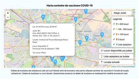 hartă interactivă a centrelor DGASPC